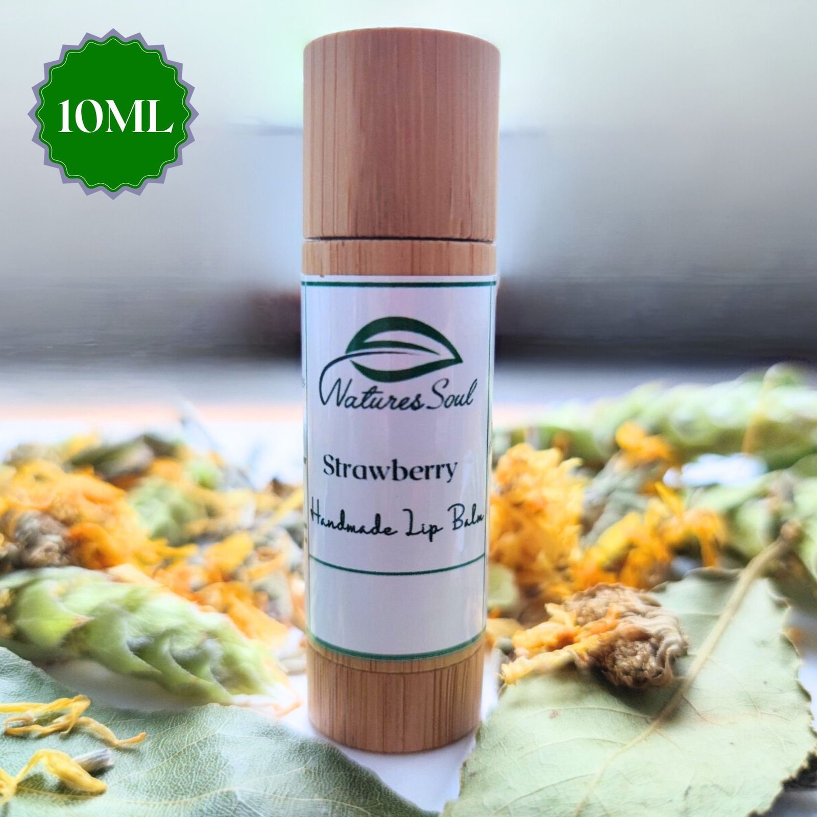 Strawberry Organic 100% natural lip balm